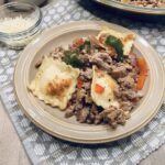 Ground Turkey & Cheese Ravioli Stir-fry